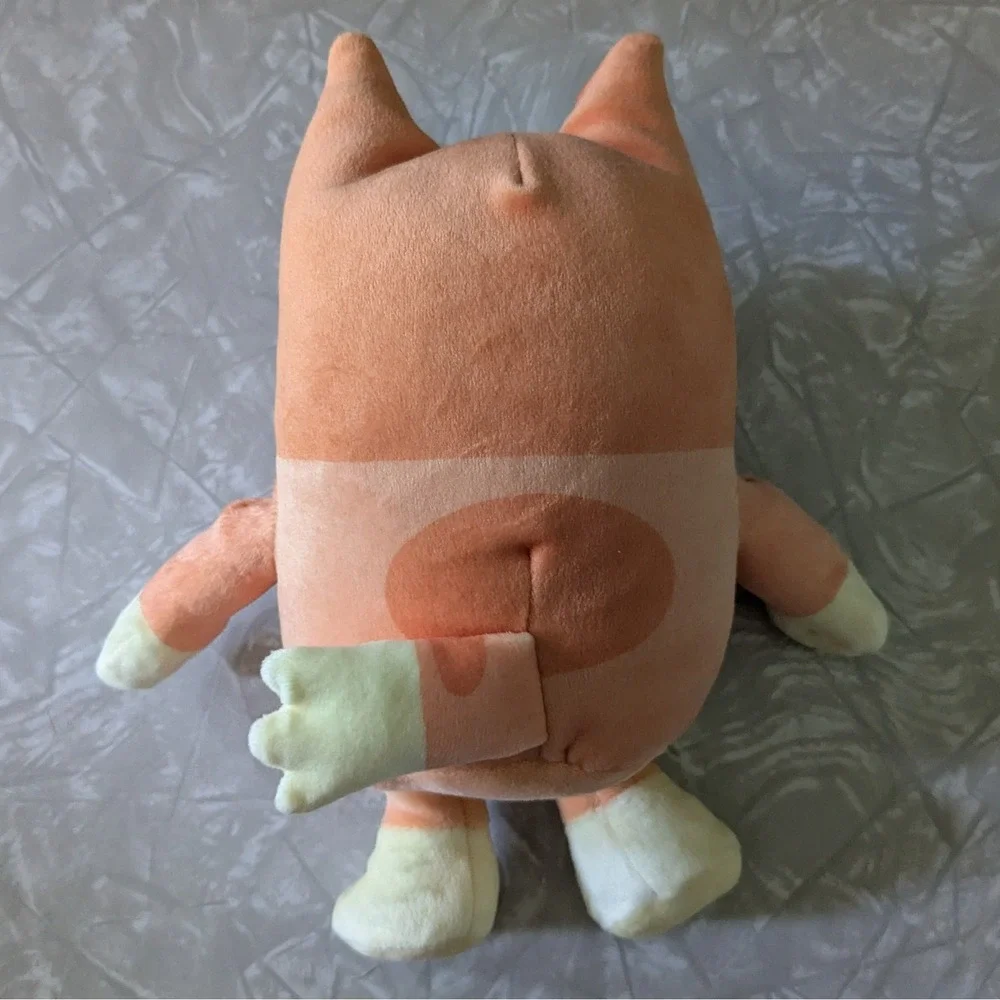 Ty‎ Bean Baby Bingo Dog Orange Stuffed Animal Plush Toy 8 Inch Bluey's Sister
